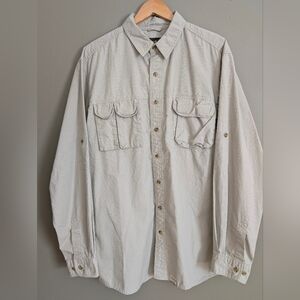 Eddie Bauer Ripstop Guide Fishing Shirt Size Large Tall